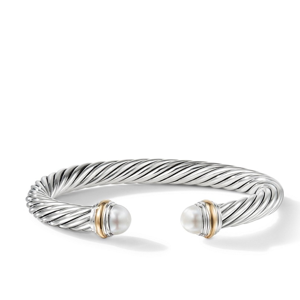 David Yurman
Cable Classics Bracelet with Pearls & 14K Yellow Gold